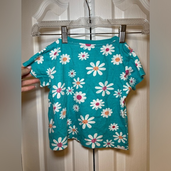 Minoti - Winter Pyjama 2 Piece Set Teal Floral Kids Shirt and Pants in Size 2-3Y - Picture 2 of 4